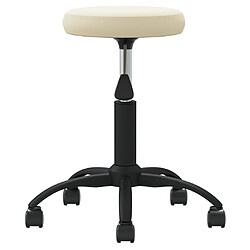 Avis VidaXL Tabouret de massage - Velours Crème