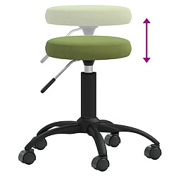Acheter VIDAXL Tabouret de Massage Velours Vert Clair