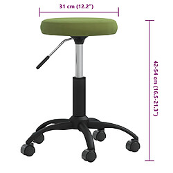 VIDAXL Tabouret de Massage Velours Vert Clair pas cher