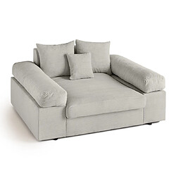 Lisa Design Aspen - Fauteuil XL - assise profonde - velours côtelé