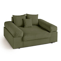 Lisa Design Aspen - Fauteuil XL - assise profonde - velours côtelé