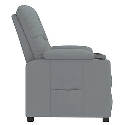 Acheter vidaXL Fauteuil Inclinable Gris clair Tissu