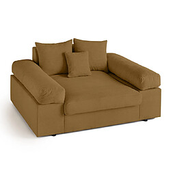 Lisa Design Aspen - Fauteuil XL - assise profonde - velours côtelé