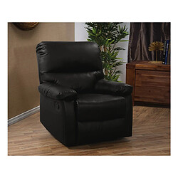 Habitat Et Jardin Fauteuil relax Lincoln - 90 x 89 x 103 cm - Noir