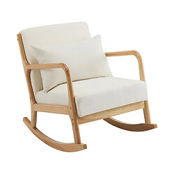 palozi home Fauteuil à bascule Clinton - Beige