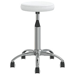 Avis vidaXL Tabouret de massage blanc