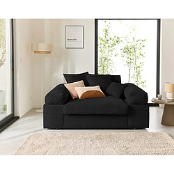 Lisa Design Aspen - Fauteuil XL - assise profonde - velours côtelé