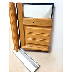 GD Porte Fenêtre Bois 3 Vantaux - H215 x L180