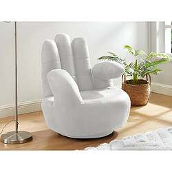 Vente-Unique Fauteuil Main CATCHY - Blanc