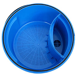 vidaXL Pompe filtration sable - Bleu et noir pas cher