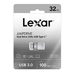 Lexar JumpDrive D35c 32 Go Gris
