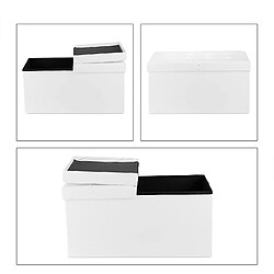 Helloshop26 Banc Rangement - Blanc