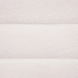Atmosphera Banc 2 places en bouclette - Blanc pas cher