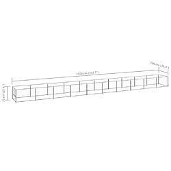 Enclos pour chien Helloshop26 - 10 m² Argenté