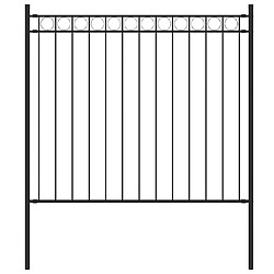 vidaXL Clôture de jardin en cercle - Acier 1,7x0,8 m