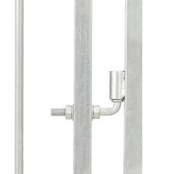 Avis vidaXL Chenil avec toit 300 x 300 x 200 cm - Argenté