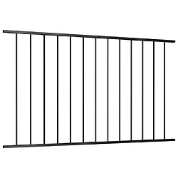 vidaXL Panneau de clôture 1,7x1,25 m noir