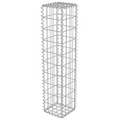 vidaXL Mur à gabion avec couvercles - Acier galvanisé