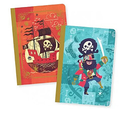Djeco Duo carnets de dessin pirate - Lot de 2
