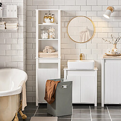 SOBUY BZR102-W - Meuble colonne salle de bain - Blanc