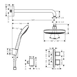 Hansgrohe Ecostat E Système encastré