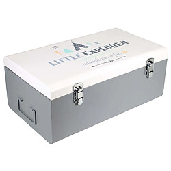 Avis The home deco kids malle de rangement enfant - Gris