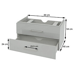 Avis Mendler Meuble Sous-Lavabo - Blanc