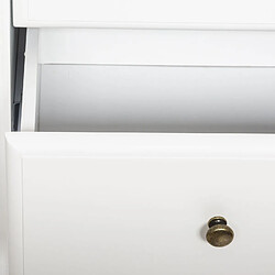 Acheter Atmosphera Console design bois Solen - L. 110 x H. 85 cm - Blanc