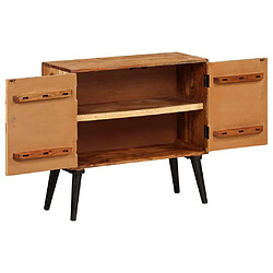 Helloshop26 Buffet bahut armoire console meuble de rangement bois de manguier massif 85 cm 4402217