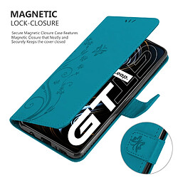 Cadorabo Realme GT Neo 2T - Bleu floral pas cher