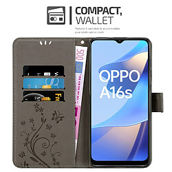 Avis Cadorabo Coque Oppo A16s/A54s - Gris Floral
