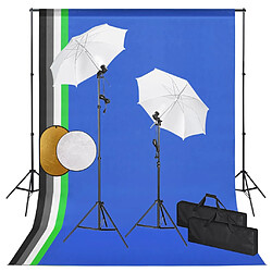 vidaXL Kit de studio photo - Lampes et réflecteur