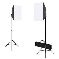 vidaXL Kit studio photo - Boîtes à lumière et réflecteur