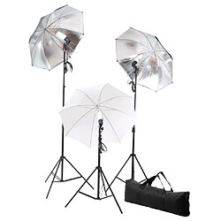 vidaXL Kit de studio photo - Lampes et réflecteur