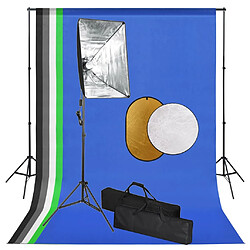vidaXL Kit studio photo - Lampes télévision et réflecteur