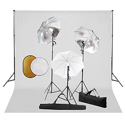 vidaXL Kit Studio Photo Lampes et Réflecteurs