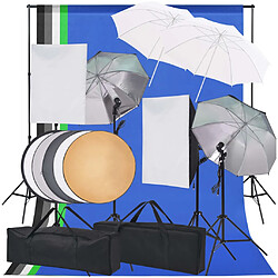 vidaXL Kit Éclairage Studio Photo