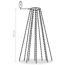 VidaXL Guirlande 250 LED Multicolore pas cher