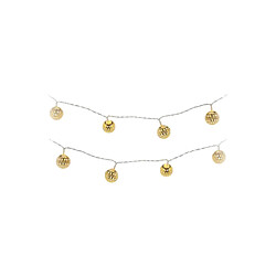 EDM Guirlande lumineuse - Boules dorées - 2,5m
