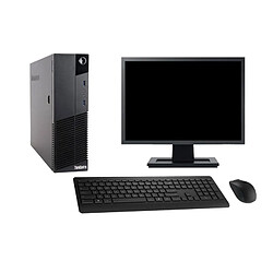 Lenovo ThinkCentre M83 SFF · Occasion PC de bureau SFF avec écran 27" - Intel Core i7-4770 - 8 Go RAM - SSD 2 To - Windows 10 - Wi-Fi