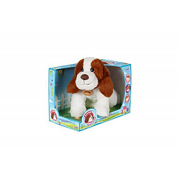 Gipsy Chien en peluche interactif - Marron et blanc
