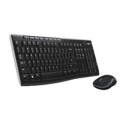 Logitech Pack clavier souris sans fil - Noir