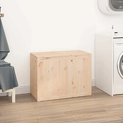 Avis vidaXL Boîte à linge Bois Pin