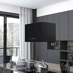 vidaXL Hotte suspendue - Noir