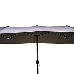 Mes Parasol double déporté - Gris anthracite
