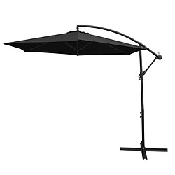 Monstershop Parasol déporté carré - Noir