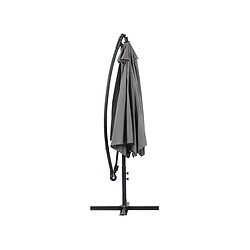 Habitat Et Jardin Parasol jardin déporté Alu Ilios - Rond - Ø 3 m - Gris