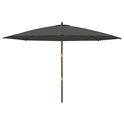 Avis vidaXL Parasol de jardin Anthracite 400 cm