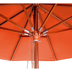 Mendler Parasol de jardin rond - Terre cuite pas cher