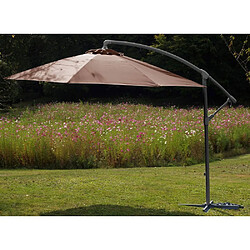 Alizé Parasol déporté rond 3 m - Taupe
